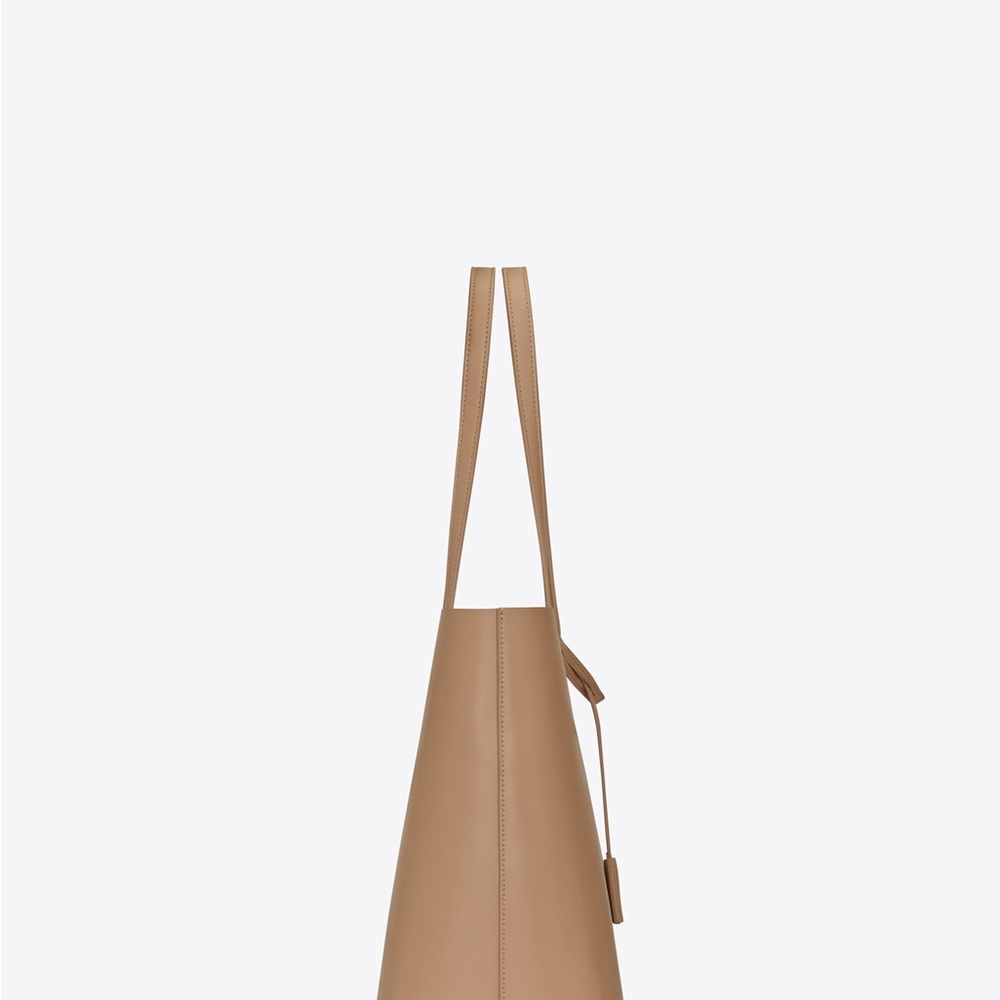 YSL Dark Toffee SHOPPING SAINT LAURENT E/W IN SUPPLE LEATHER - Picture 4 of 7